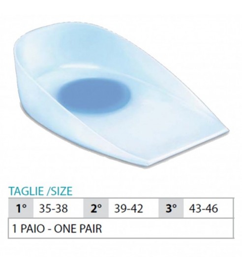 OK PED Silicone Heel Cups With Central Spur And Thin Edges - Ref. 101