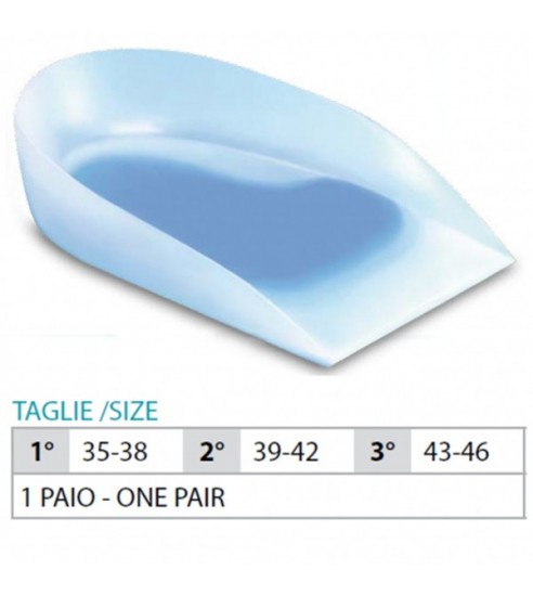 OK PED Silicone Heel Cups With Lateral + Central Insert - Ref. 103