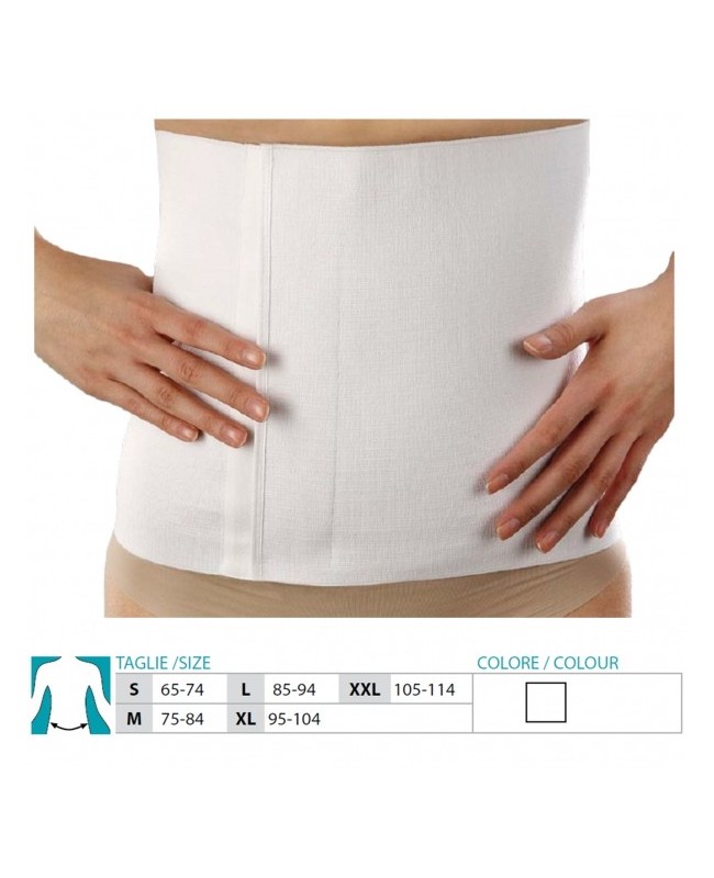Ortec Fascia Addominale Tubulare In Cotone Elastico – Taglia S (75-95 Cm), Per Lombalgia E Post-parto, Made In Spain