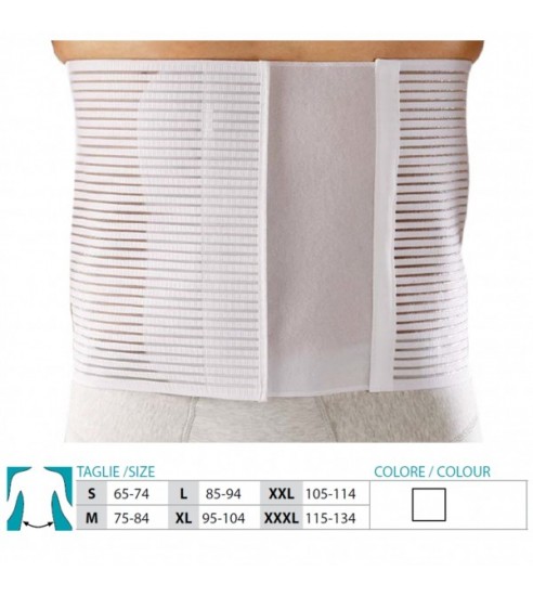 ORIONE Abdominal Support Belt Multi Stripes Fabric 28 cm - Ref. 3090