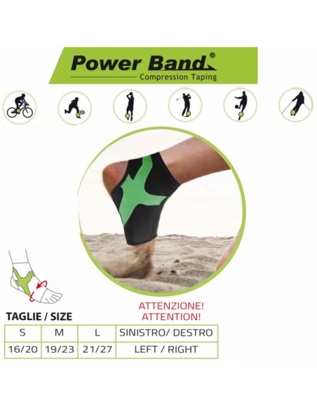 ORIONE POWER BAND Tobillera Con Taping Integrado - Ref. 489