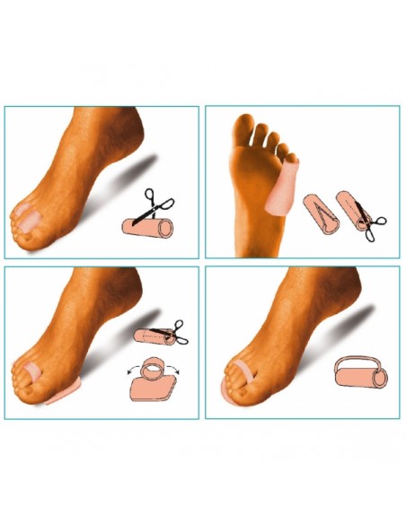 OK PED BENDAGGIO TUBOLARE IN MATERIALE SPUMOSO Ref.G255 Confezione da 6 pezzi stessa taglia.