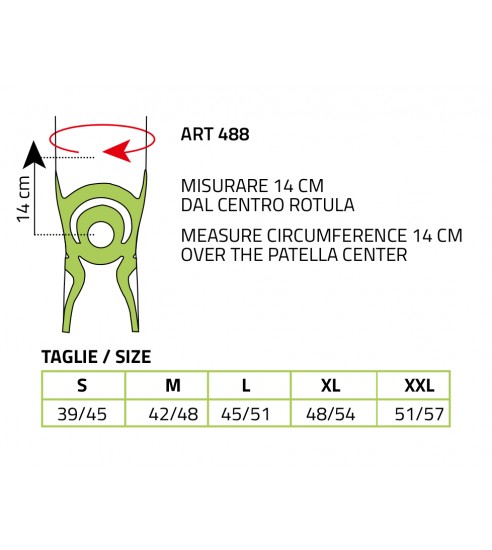 ORIONE KNEE CAP WITH INTEGRATED POWER...