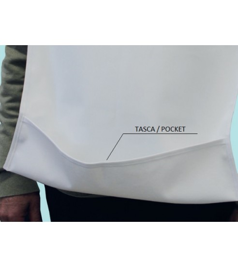 Bavaglio impermeabile con tasca inferiore Ref....
