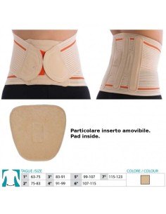 Corset Lombo-Sacrée Semi Rigide Avec Attelles Réf. 3079